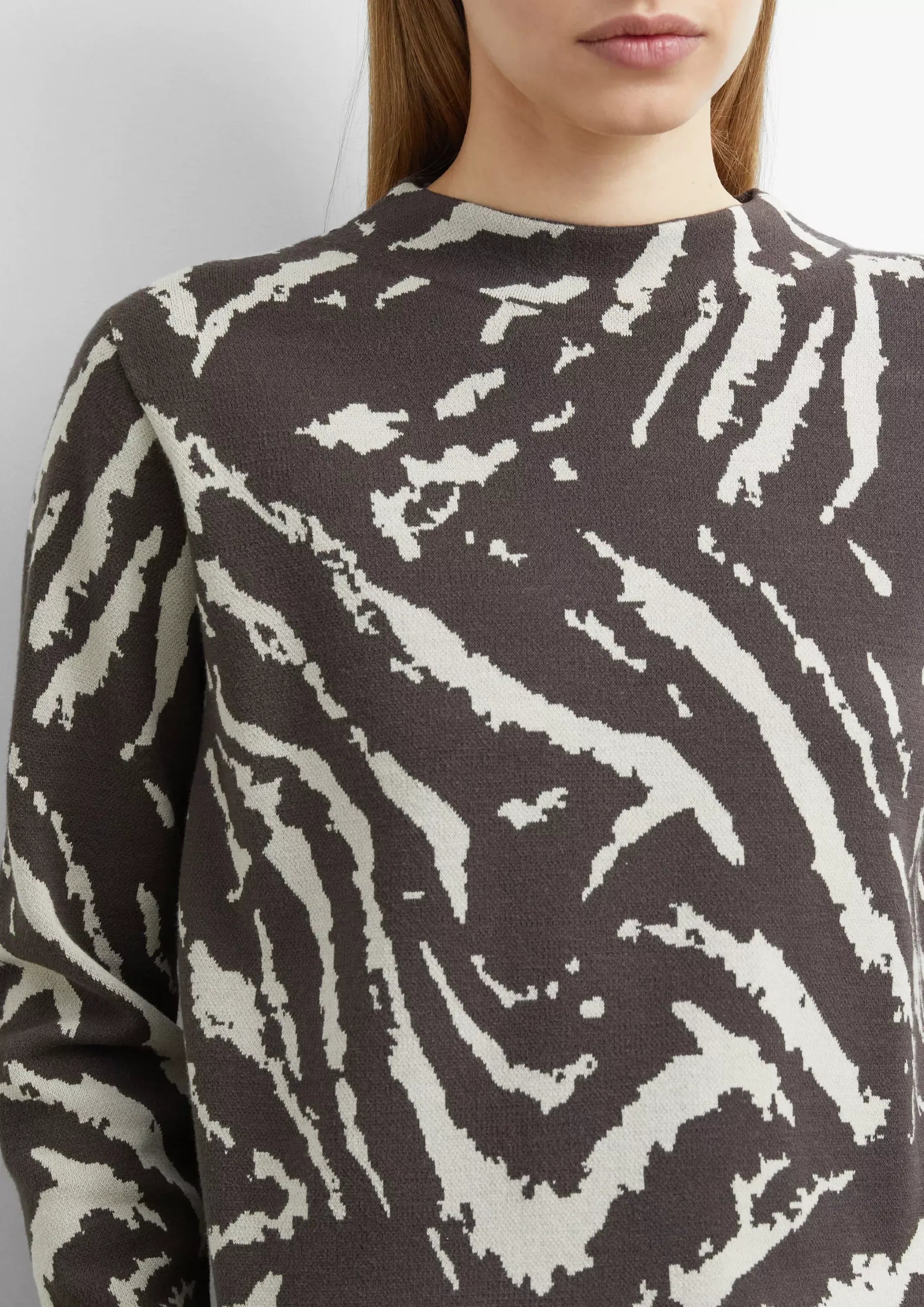 Comma Strickpullover Brown