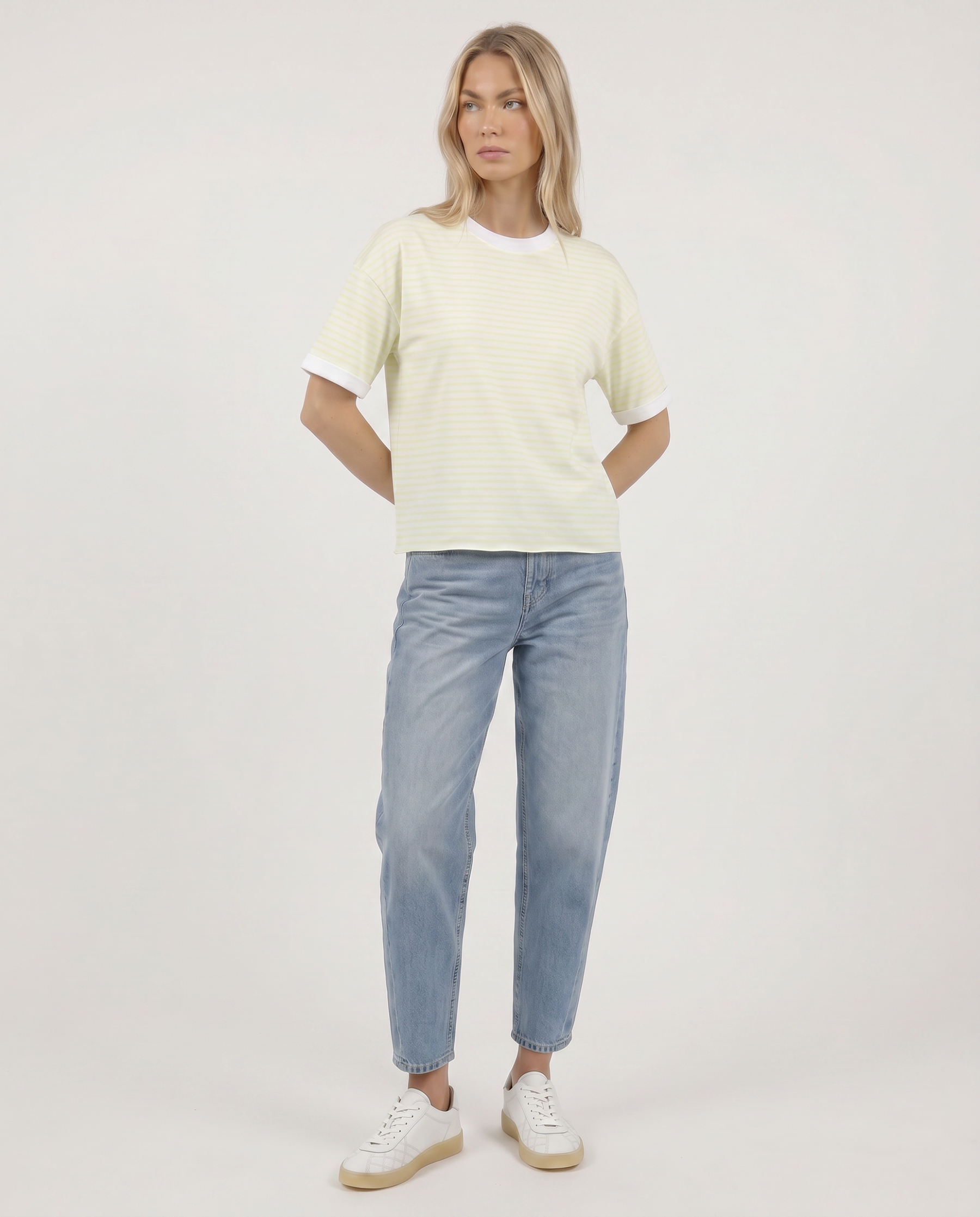 T-Shirt mit Neonstreifen