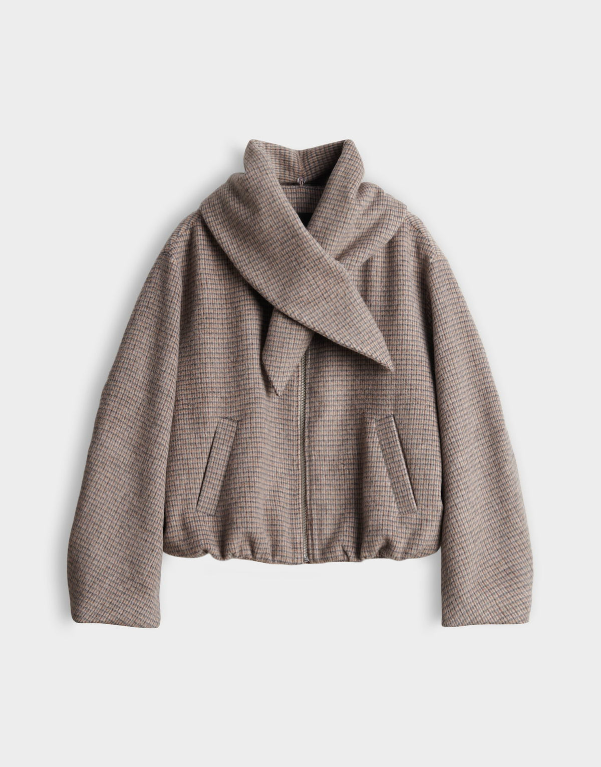 Kurzjacke Hessina mit abnehmbarem Schal