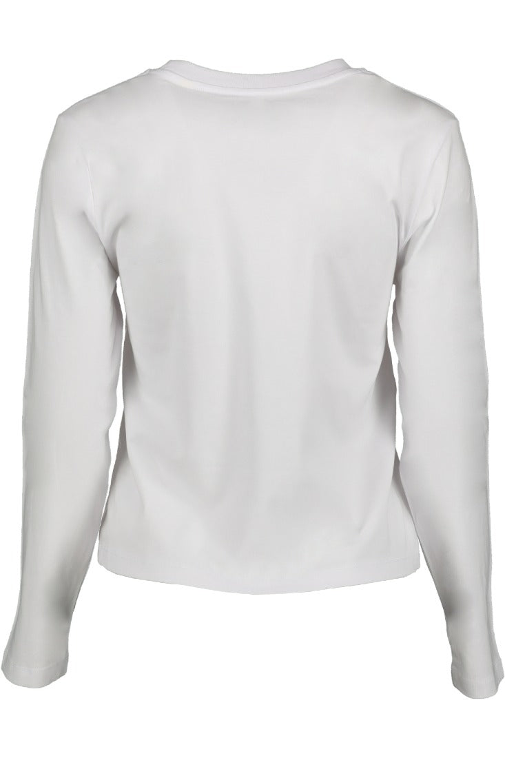 be famous Longsleeve White - Puffy Dusk Blue