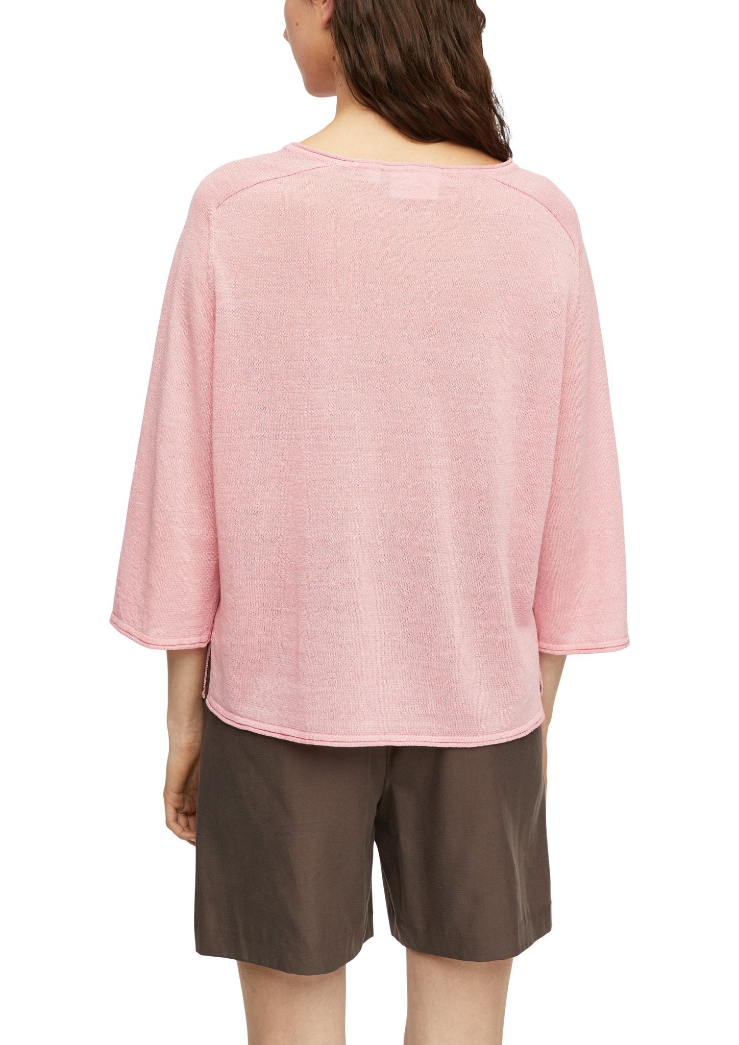 Strickpullover mit Rollkanten