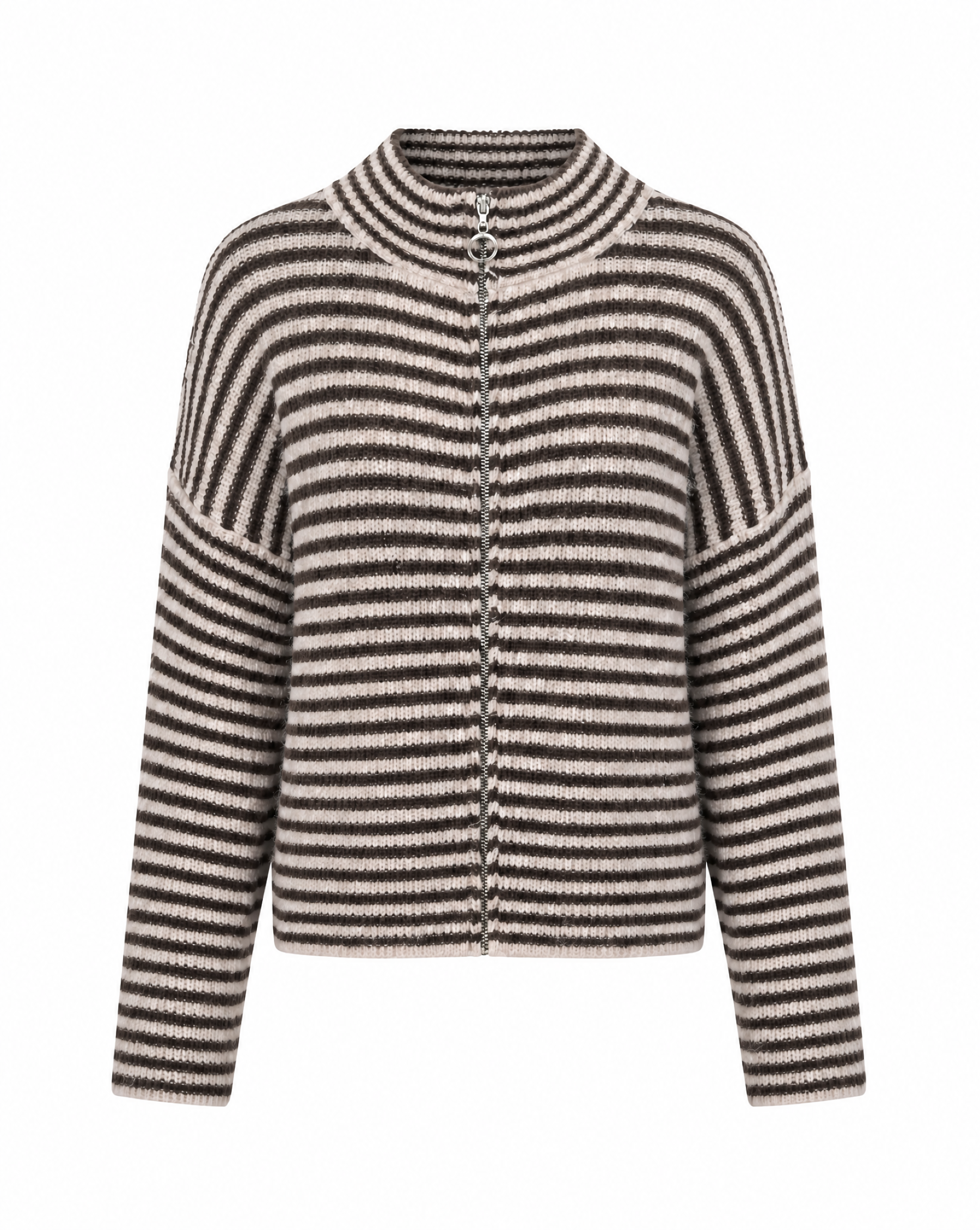Strickjacke mit Streifen