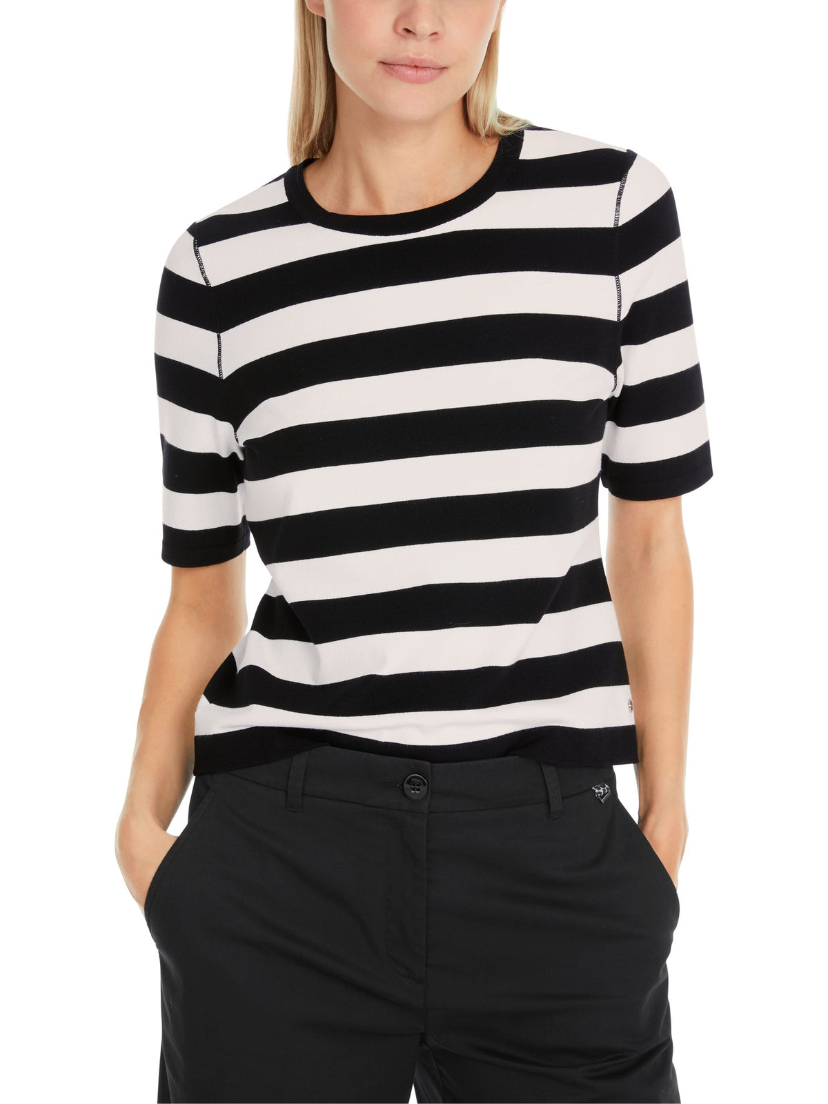 MarcCain Additions Strickpullover White And Black