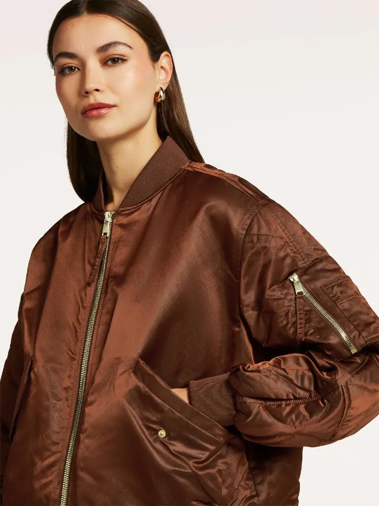 Beaumont Bomberjacken Cacao Bean