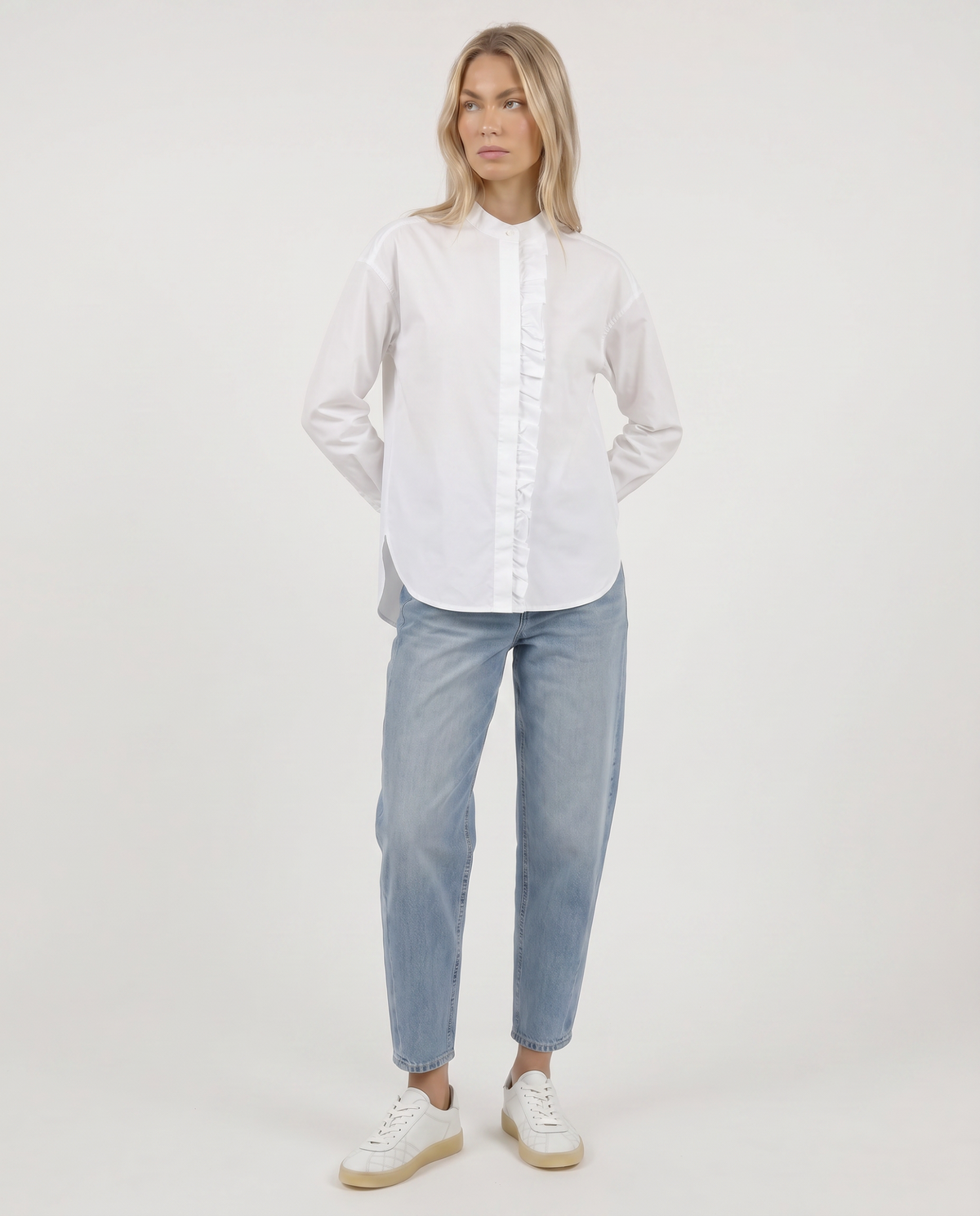 Bluse mit Rüschendetail