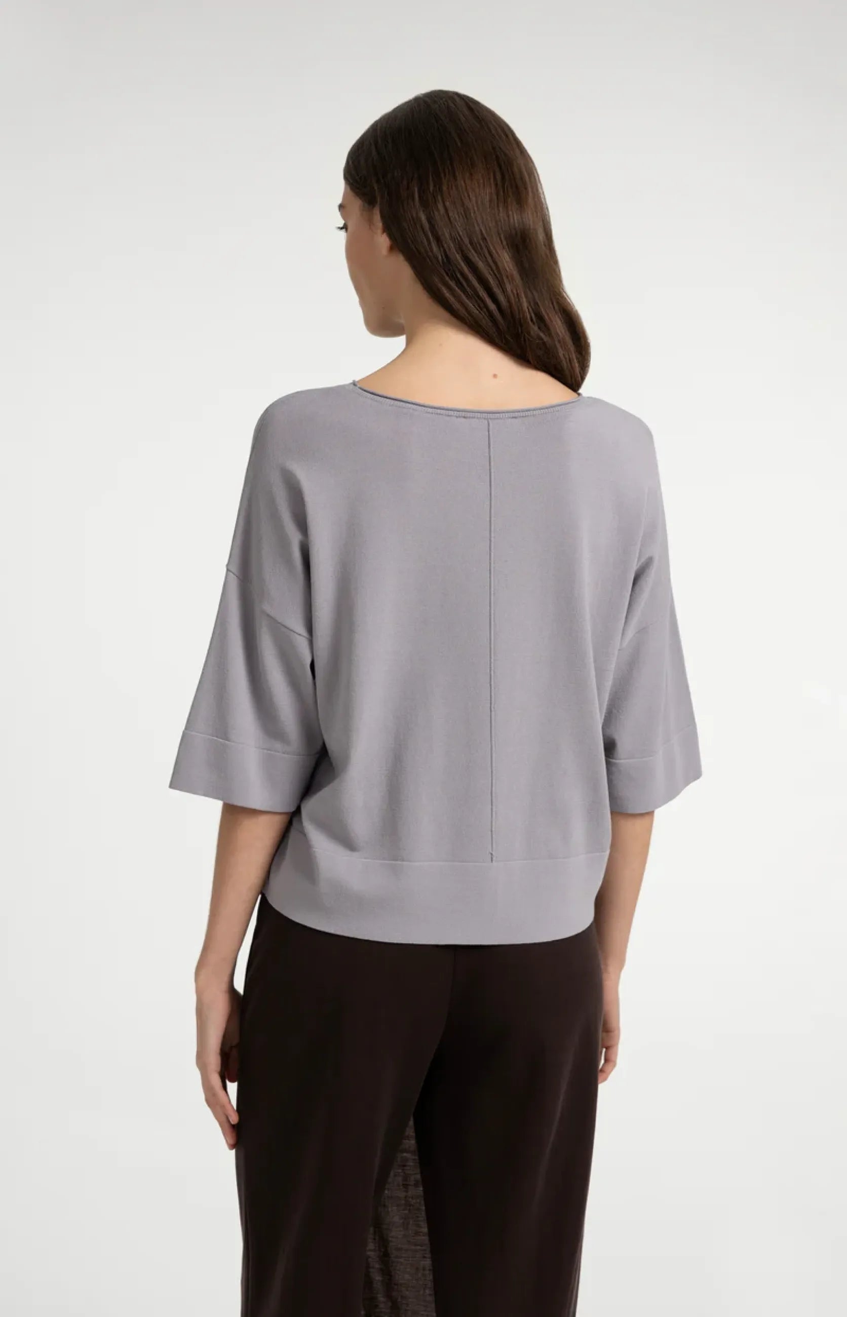 Oversize-T-Shirt mit U-Boot-Ausschnitt