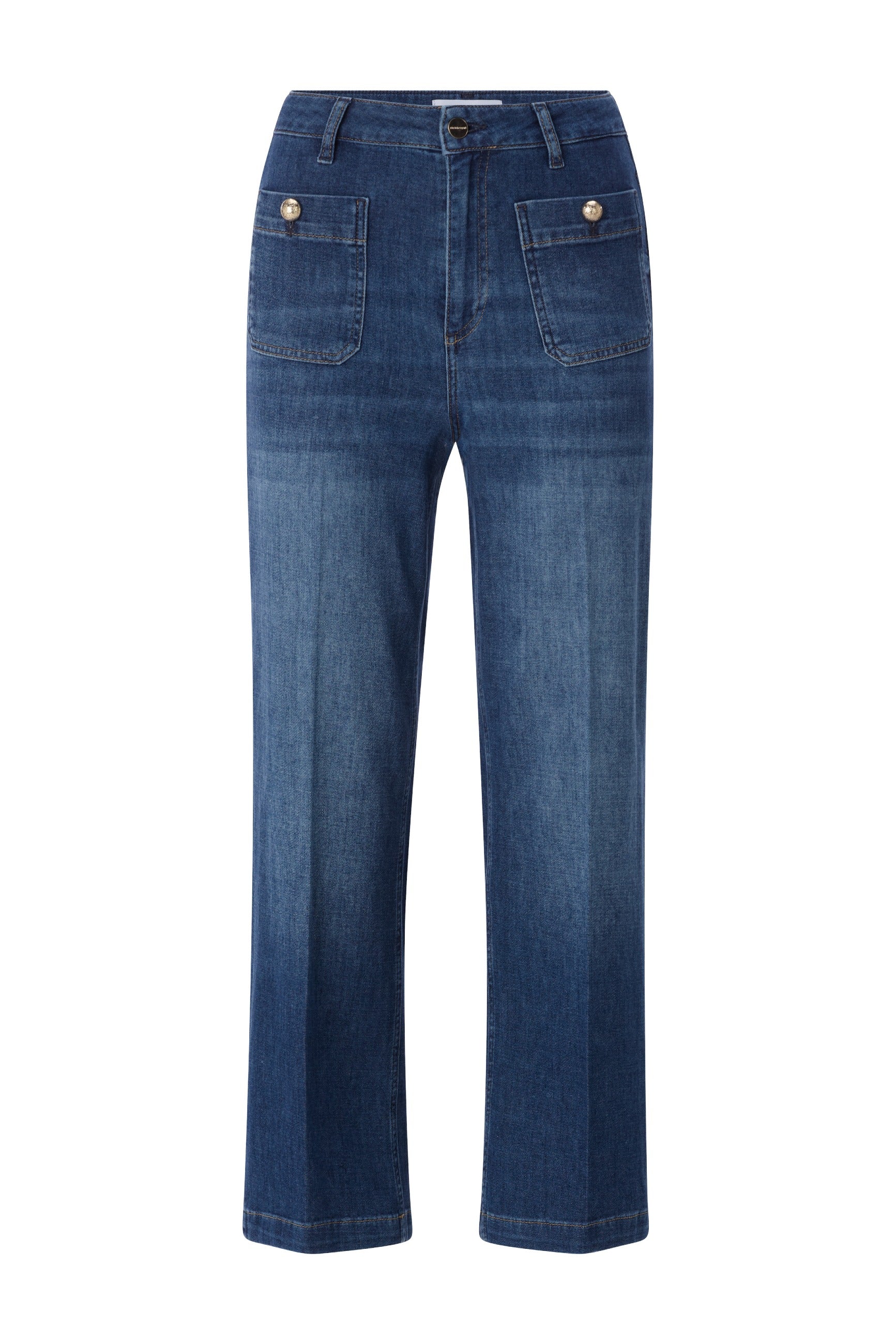 Jeans mit aufgesetzten Taschen