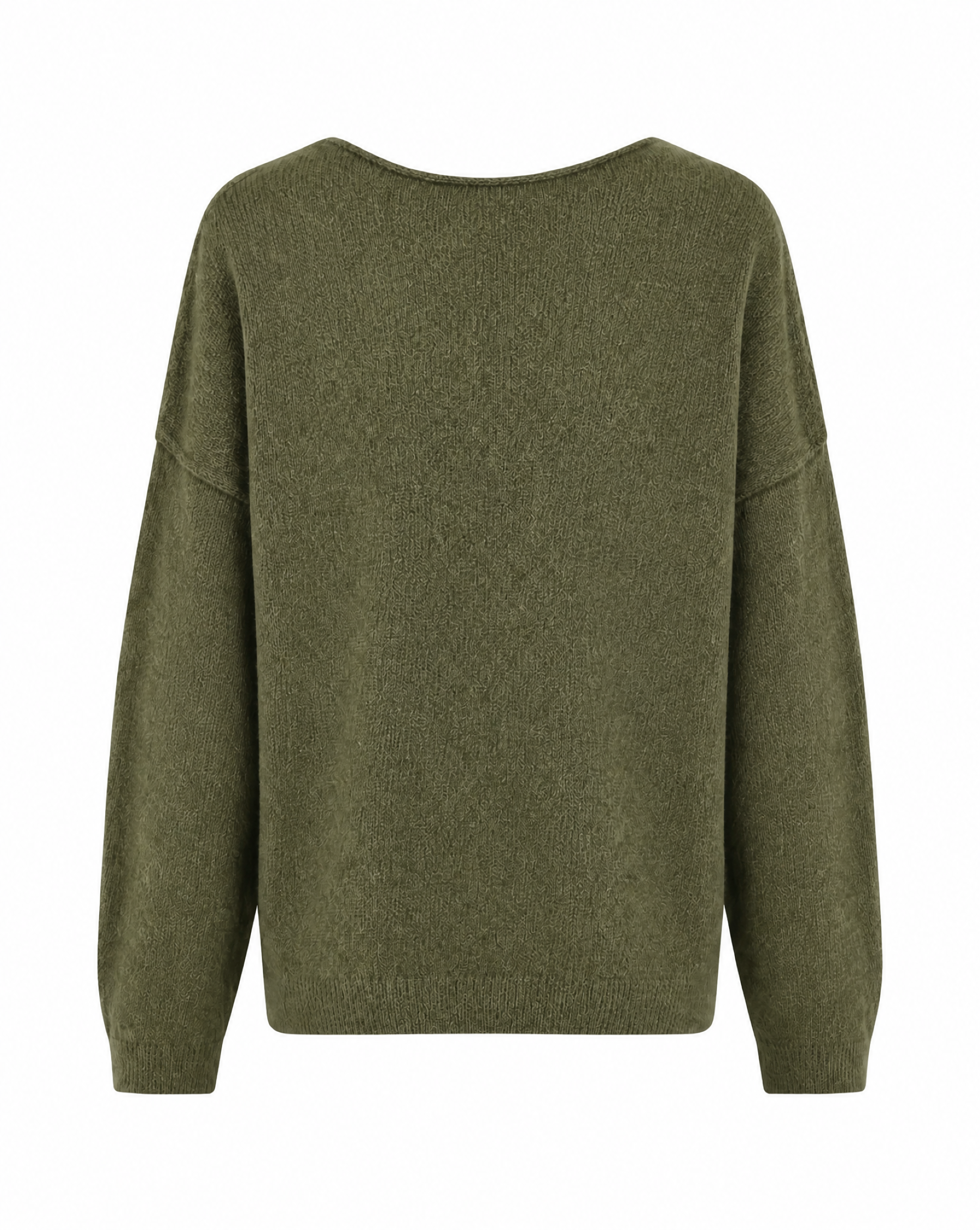 Strickpullover mit Rollkanten