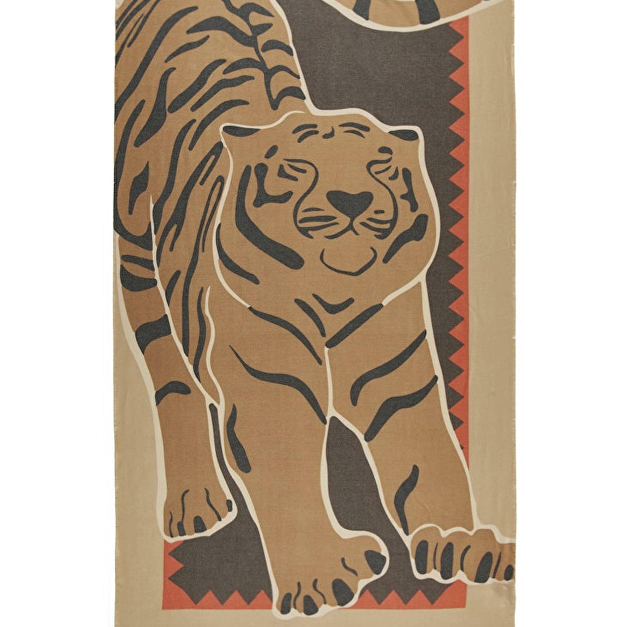 Schal mit Tigerprint