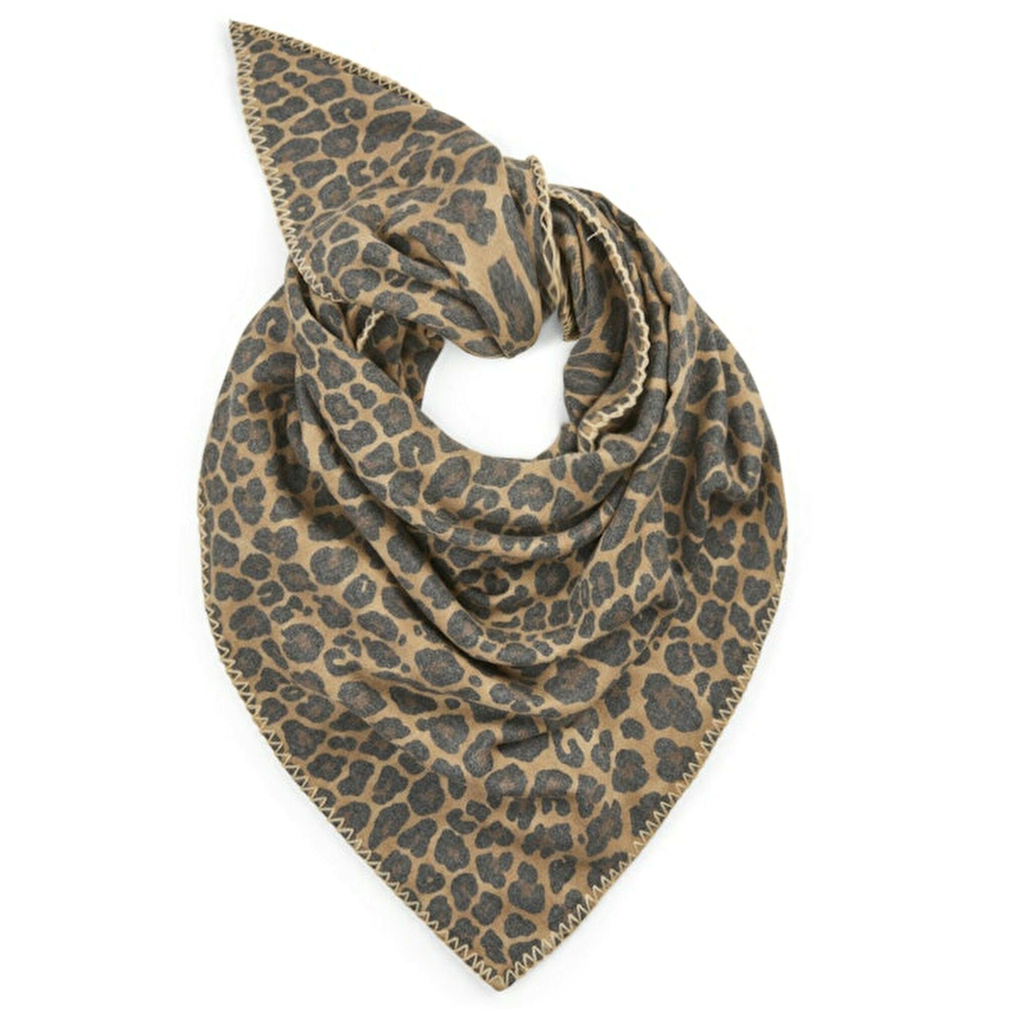 Dreieckstuch mit Leopardenmuster